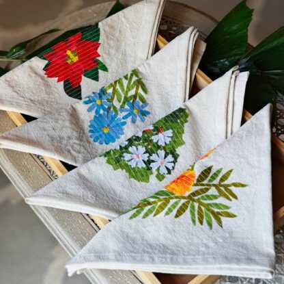 White base: Parijat collection Napkin (Set of 4)